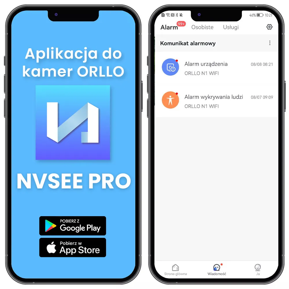 Kamera WiFi IP Zewnętrzna Obrotowa 4Mpx ORLLO N1