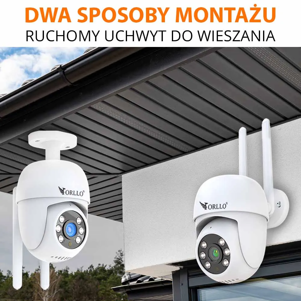 Kamera WiFi IP Zewnętrzna Obrotowa 4Mpx ORLLO TZ2 PRO