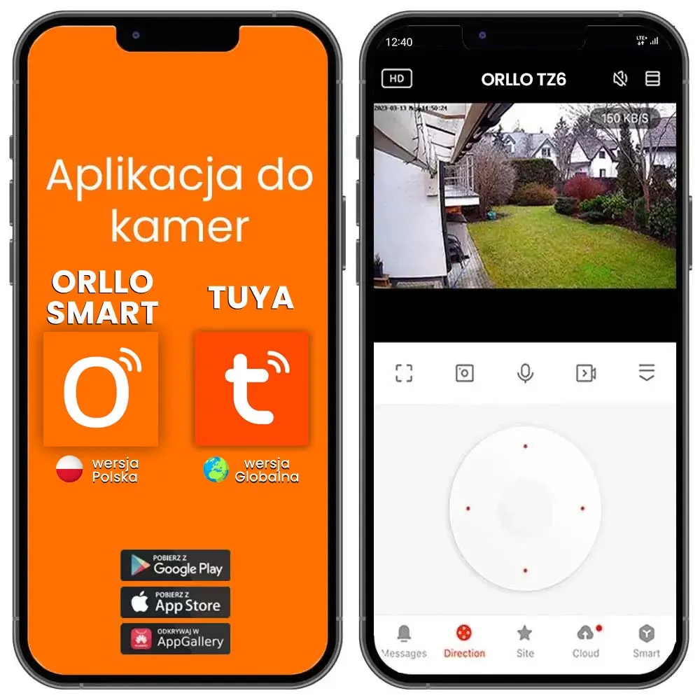 Kamera WiFi IP Zewnętrzna Obrotowa ORLLO TZ6 4K