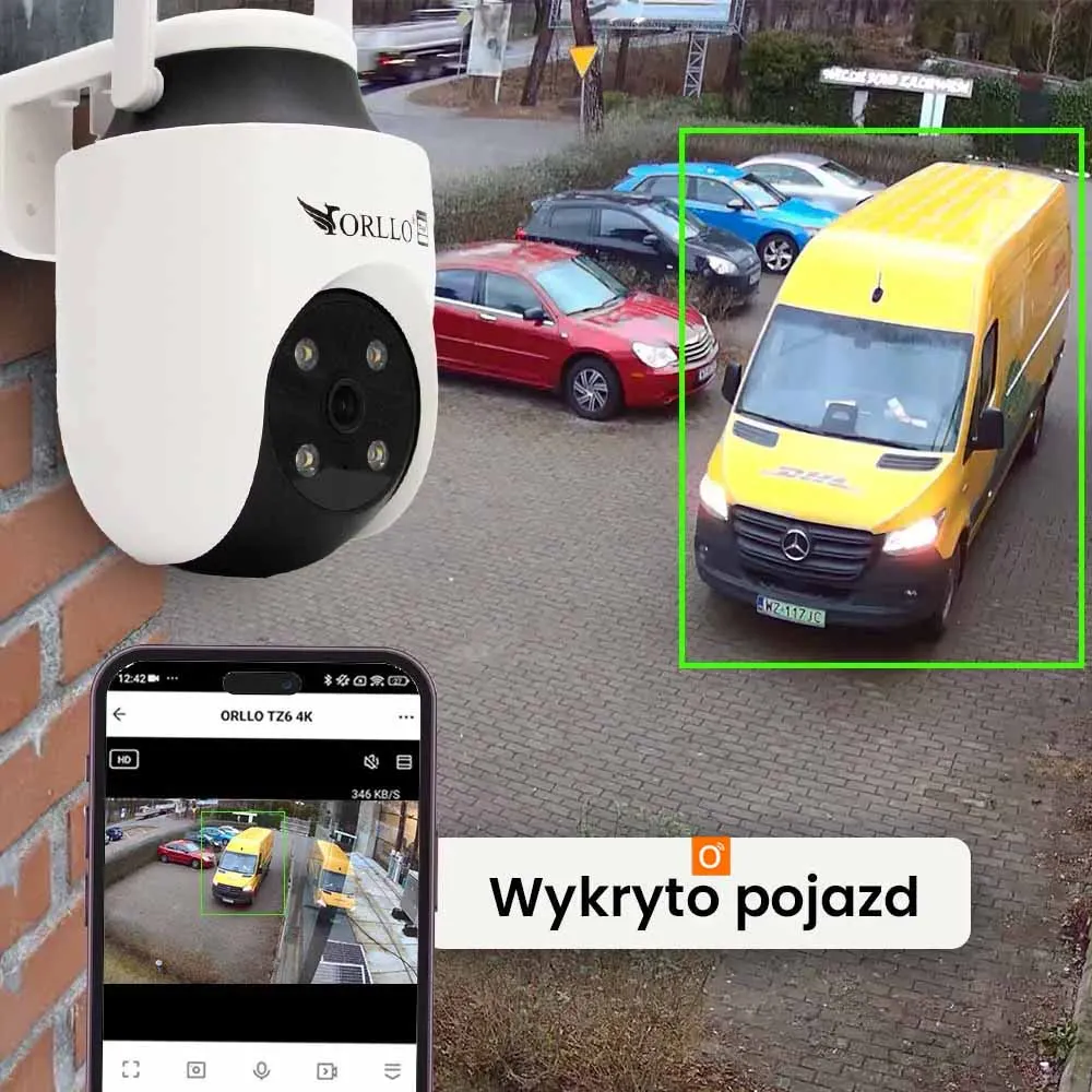 Zestaw 2 Kamer WiFi IP Zewnętrznych ORLLO TZ6 4K