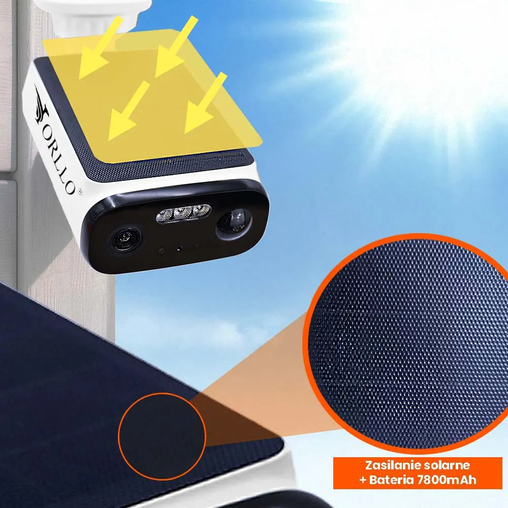 Kamera WiFi Solarna Zewnętrzna ORLLO R8256
