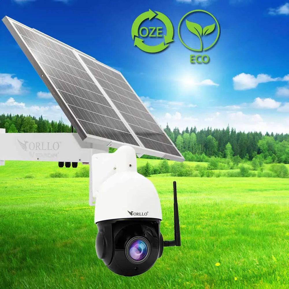 Kamera Zewnętrzna Obrotowa GSM Z18 + Panel Fotowoltaiczny SM6030 PRO OUTLET IDEALNY