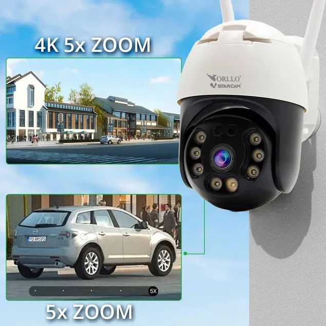 Kamera WiFi IP Zewnętrzna Obrotowa ORLLO Z20 4K OUTLET IDEALNY