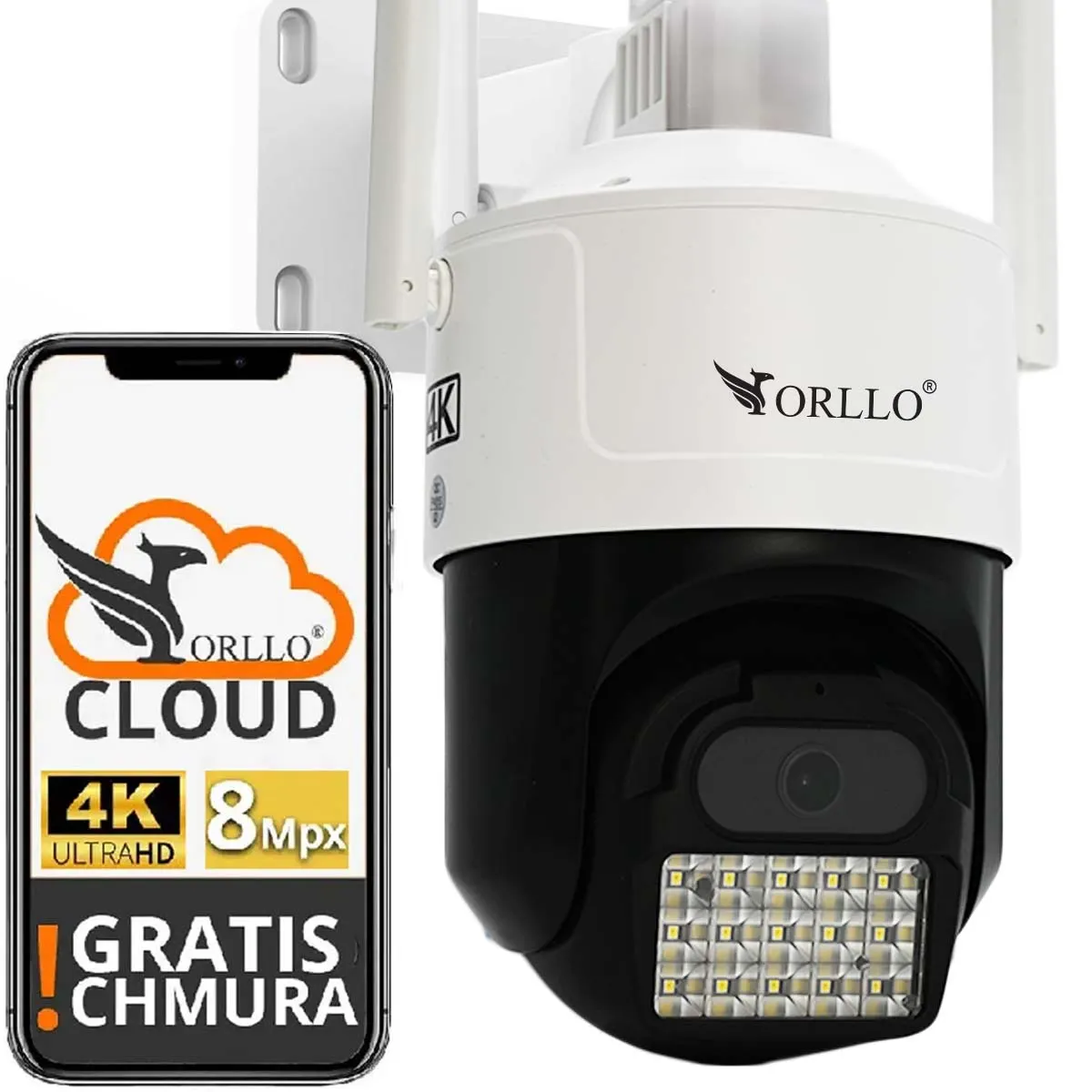 kamera zewnętrzna obrotowa na kartę sim 4g lte gsm orllo.pl