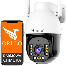 Kamera WiFi IP Zewnętrzna Obrotowa Zoom x10 ORLLO Z9 PRO LED IR Najlepsza kamera na działkę do domu na podwórko Jaką kamerę wifi wybrać na działkę Tryb Nocny Night Color 4Mpx UltraHD Kamera z chmurą Kamera z zapisem na karcie monitoring domu orllo.pl