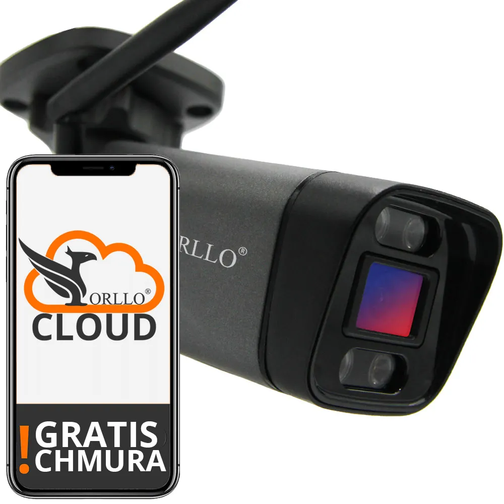 Zewnętrzna Kamera WiFi IP PoE Orllo.pl