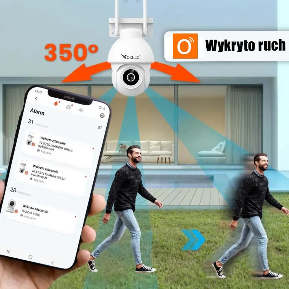 Kamera Zewnętrzna WiFi IP Tuya ORLLO TZ12 OUTLET IDEALNY