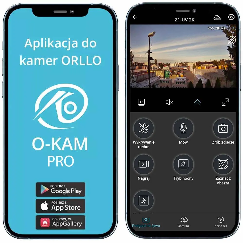 Kamera WiFi IP Zewnętrzna POE 4Mpx ORLLO Z1-UV 2K + GRATIS Chmura