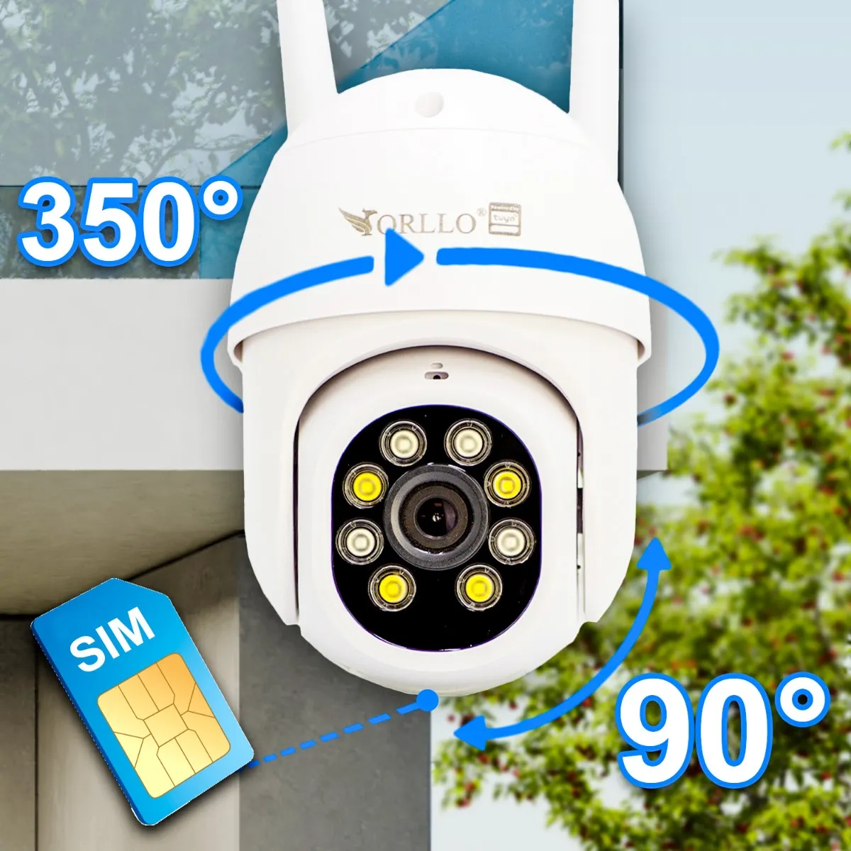 Kamera na Kartę SIM Live Zewnętrzna TUYA ORLLO TZ5 OUTLET IDEALNY