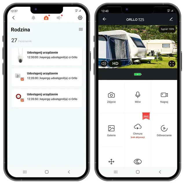 Kamera na Kartę SIM Zewnętrzna Live 5Mpx 4G TUYA ORLLO TZ5 z Panelem Fotowoltaicznym SM6030 PRO