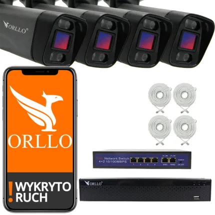 zestaw kamer do monitoringu switch nagrywarka orllo.pl