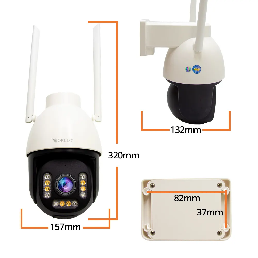 Kamera WiFi IP Zewnętrzna Obrotowa Zoom x10 ORLLO Z9 ULTRA + GRATIS Chmura