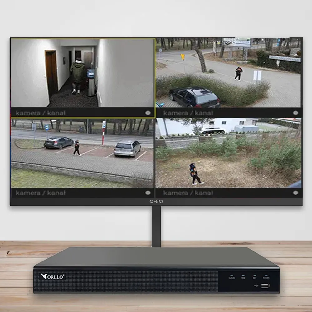 Zestaw do Monitoringu 4 Kamery 5Mpx Monitor ORLLO POESET 4