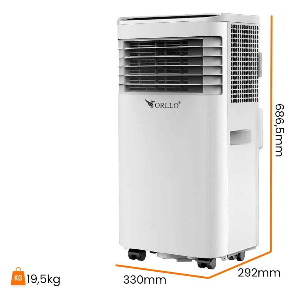 Klimatyzator Ogrzewacz Przenośny Domowy 2kW WiFi Bluetooth 4w1 SKY-1A