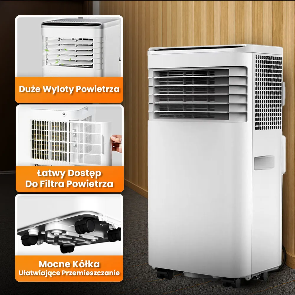 Klimatyzator Ogrzewacz Przenośny Domowy 2kW WiFi Bluetooth 4w1 SKY-1A