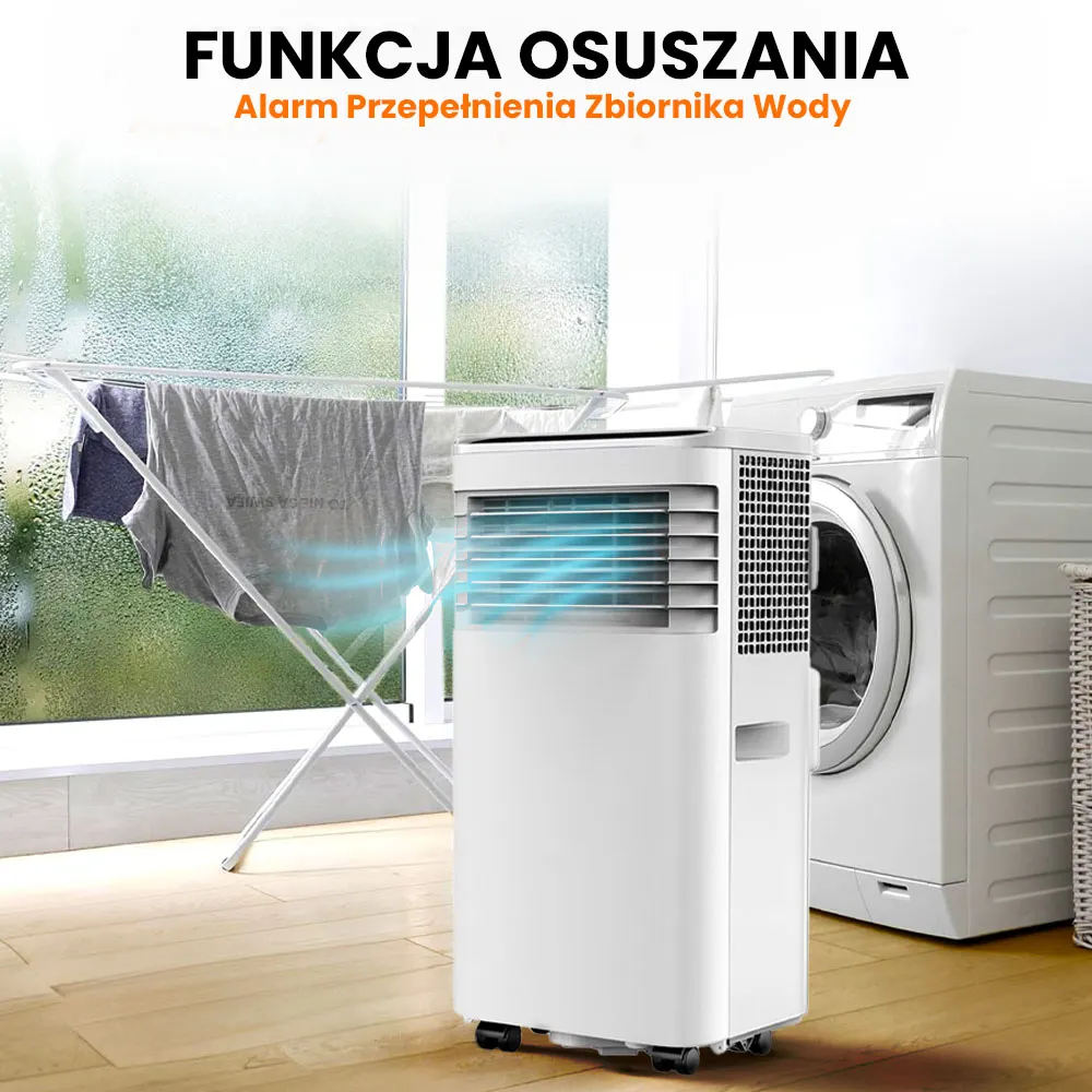 Klimatyzator Ogrzewacz Przenośny Domowy 2kW WiFi Bluetooth 4w1 SKY-1A