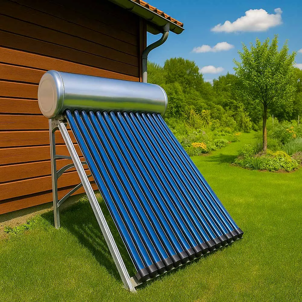 Kolektor Słoneczny 200L Podgrzewacz Wody Ciśnieniowy Stal Nierdzewna 20 Rur