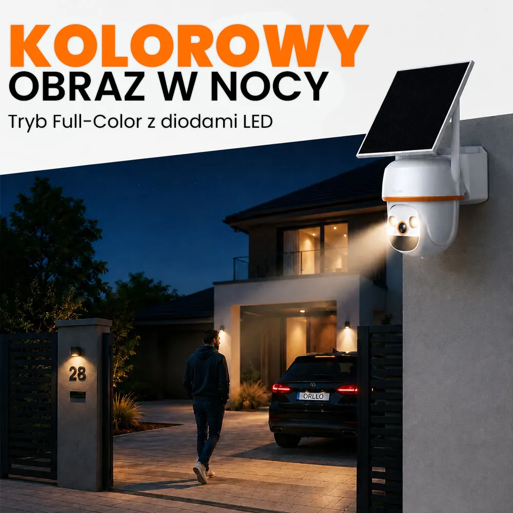 Zestaw do Monitoringu Solarny WiFi 4 Kamery 3MP Obrotowe NVR