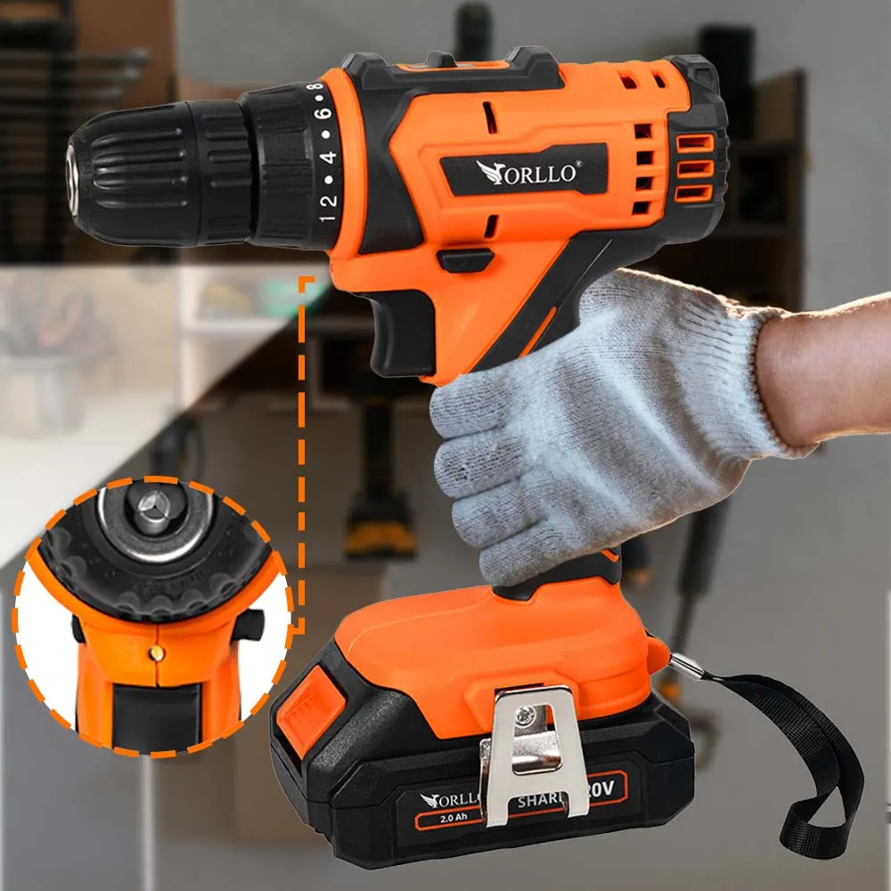 Wiertarko Wkrętarka Akumulatorowa z Walizką ORLLO