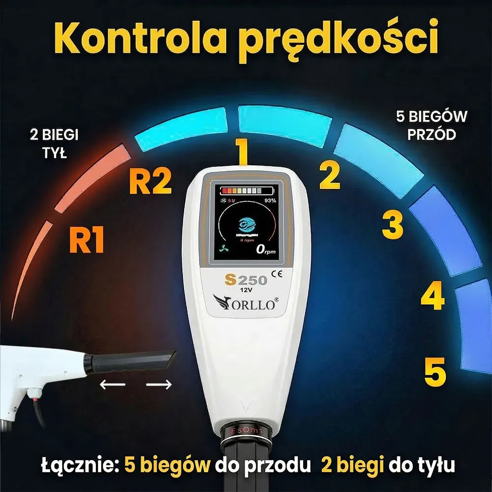 Silnik Elektryczny do Łodzi Zaburtowy Bezszczotkowy 12V 85LBS ORLLO P250