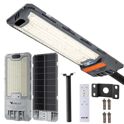 Lampa Solarna Uliczna LED 240W Panel Solarny 15W Pilot 1500LM 6500K