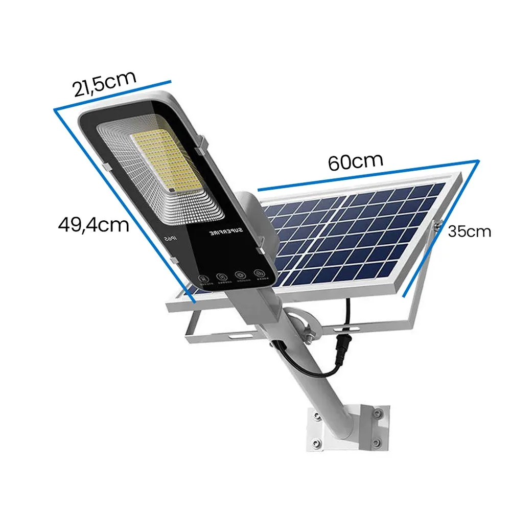 Lampa Solarna Uliczna LED 897W Panel Solarny Akumulator 20000mAh Pilot