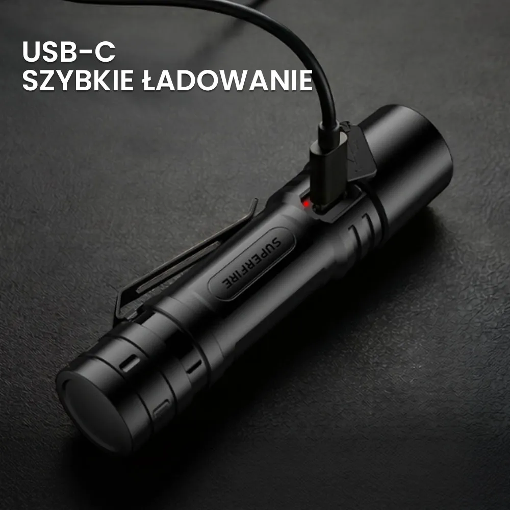 Latarka LED Akumulatorowa 156 lm USB-C