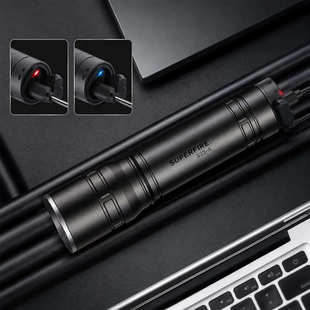 Latarka LED Akumulatorowa 124lm USB