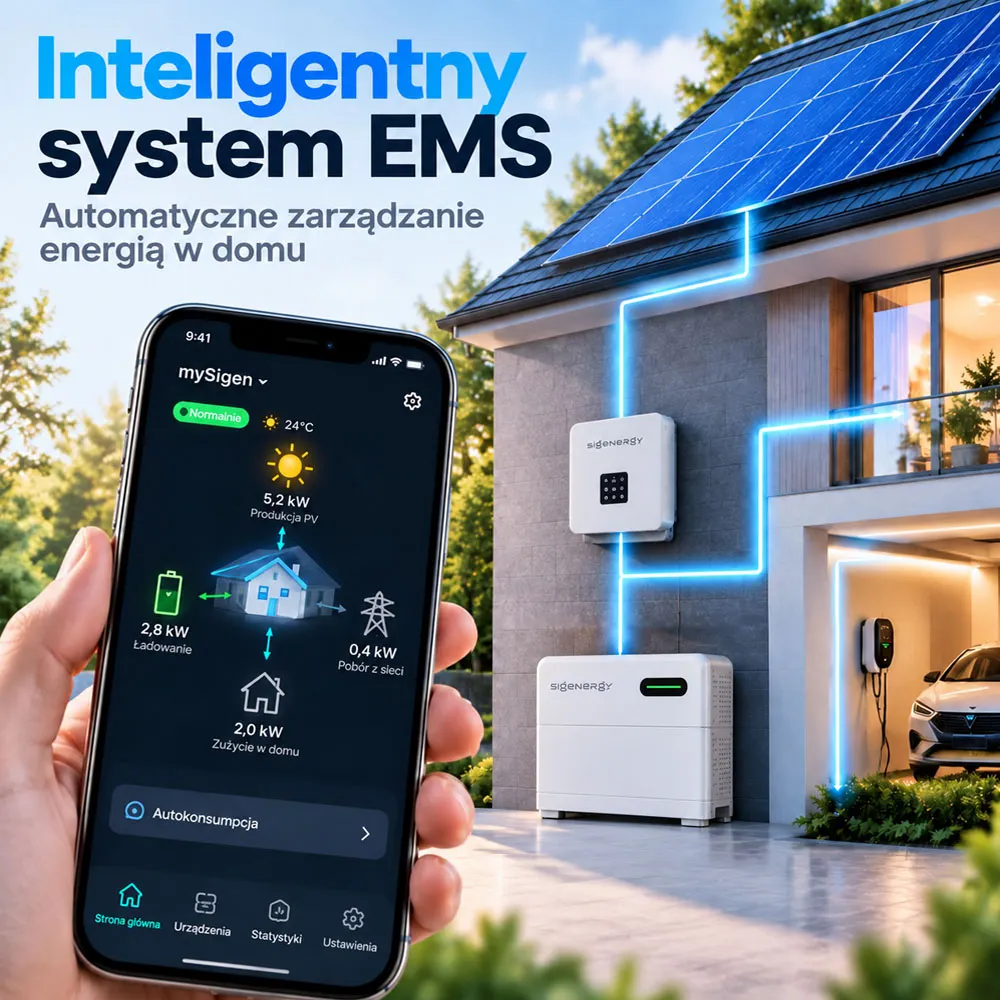 Przydomowy Magazyn Energii Zestaw Falownik 6kW Magazyn Sigen 12kWh