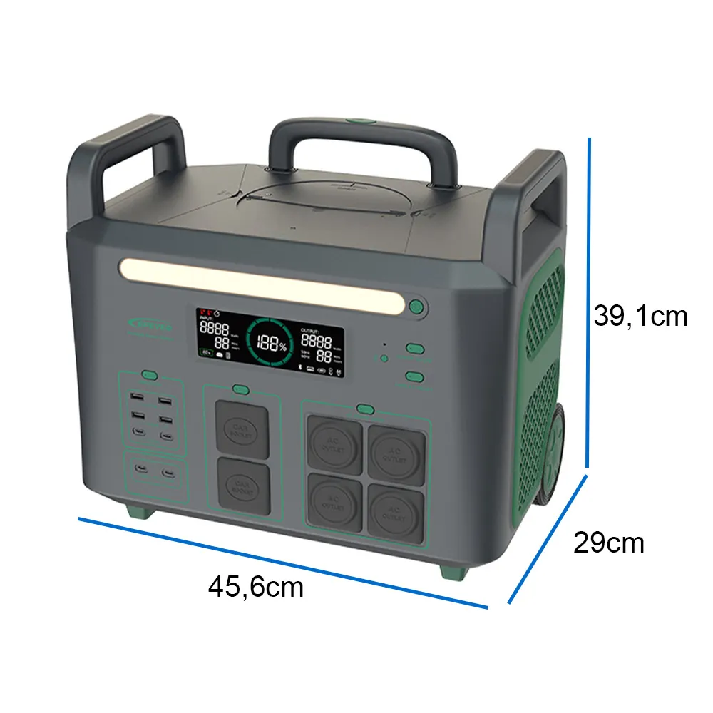 OFF GRID Przenośna Stacja Zasilania LIFEPO4 Zasilanie Awaryjne EPEVER ATZ3600