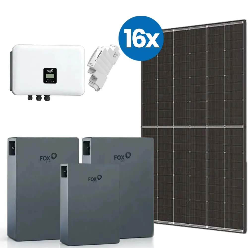 Zestaw Fotowoltaiczny 7,28kWp z Magazynem Energii 15,54 kWh FoxESS Falownik 8kW i Montażem