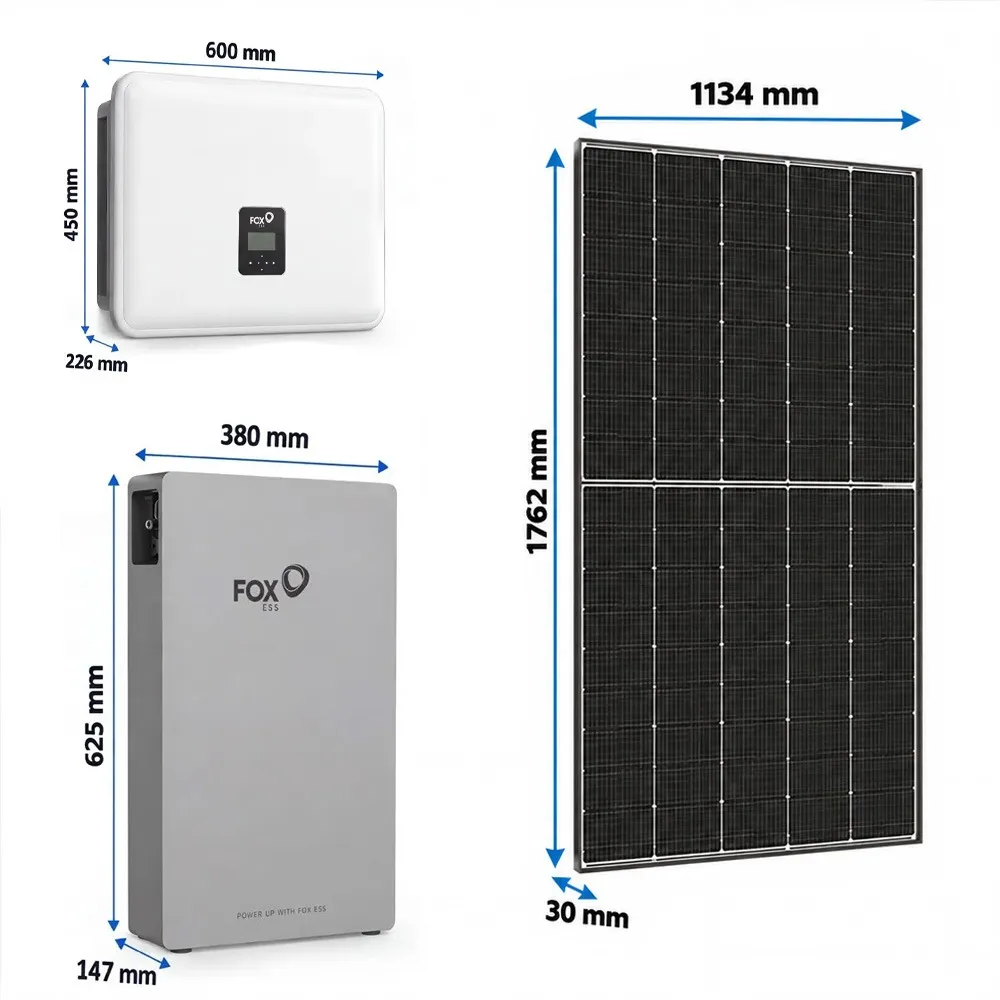 Zestaw Fotowoltaiczny 4,55 kWp Magazyn Energii 10,36kWh LiFePO4 Inwerter Hybrydowy FoxESS 5kW Zeronest