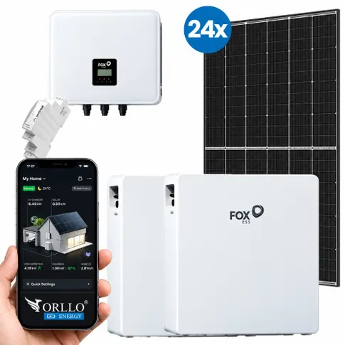 Zestaw fotowoltaiczny 10,92 kWp Trina Solar z magazynem energii FoxESS 23,04 kWh i falownikiem hybrydowym 10 kW