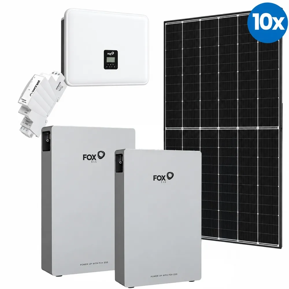 Zestaw Fotowoltaiczny 4,55 kWp Magazyn Energii 10,36kWh LiFePO4 Inwerter Hybrydowy FoxESS 5kW Zeronest