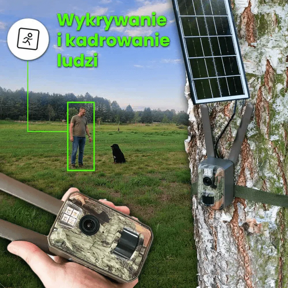 Fotopułapka GSM Kamera Leśna z Panelem Solarnym ORLLO HUNTERCAM 5 OUTLET IDEALNY