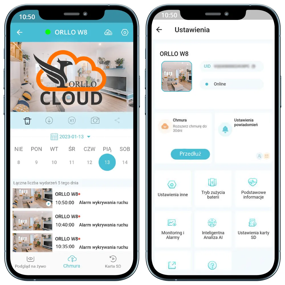 Mini Kamera Bezprzewodowa GSM 4G LTE ORLLO W8 PRO SIM + GRATIS Karta SD 64GB