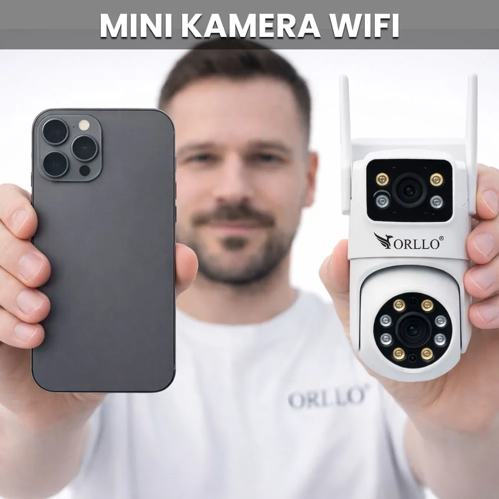 Kamera Zewnętrzna WiFi 4K AI Obrotowa LED ORLLO TZ19 DUAL