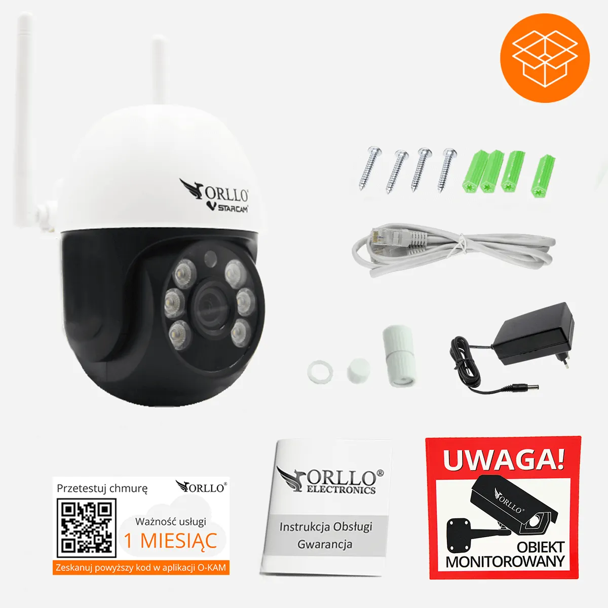 Kamera Obrotowa Zewnętrzna WiFi IP ORLLO Z16 OUTLET IDEALNY