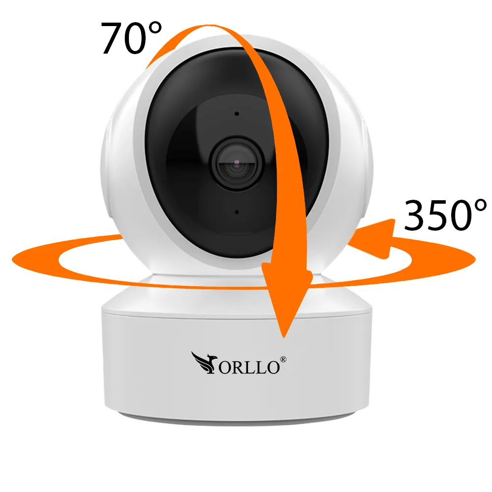 Mini Kamera IP GSM Wewnętrzna Obrotowa 4K ORLLO W10 OUTLET IDEALNY