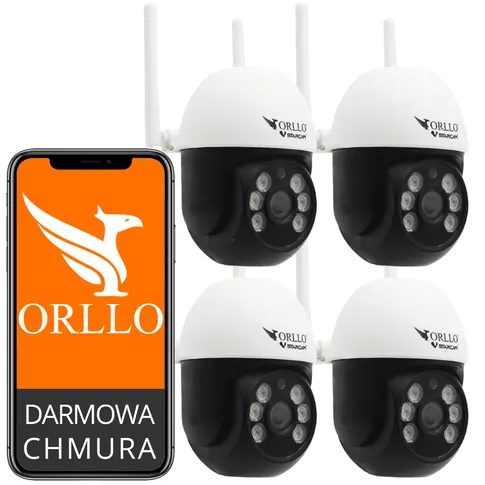 Zestaw monitoringowy ORLLO Z16 – kamera WiFi, karta pamięci, zasilacz, uchwyt i instrukcja PL