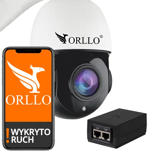 Kamera Zewnętrzna CCTV 5Mpx POE IP Obrotowa 360° Zoom x22 z Funkcją Patrolowania i ADAPTEREM POE 48V Ubiquity