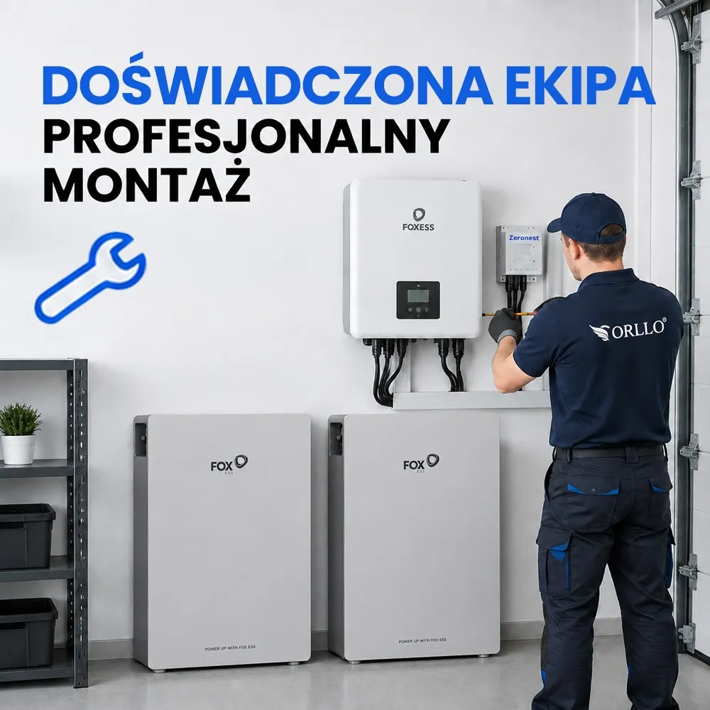 Zestaw Magazyn Energii 10,36kWh LiFePO4 Inwerter Hybrydowy FoxESS 5kW Zeronest