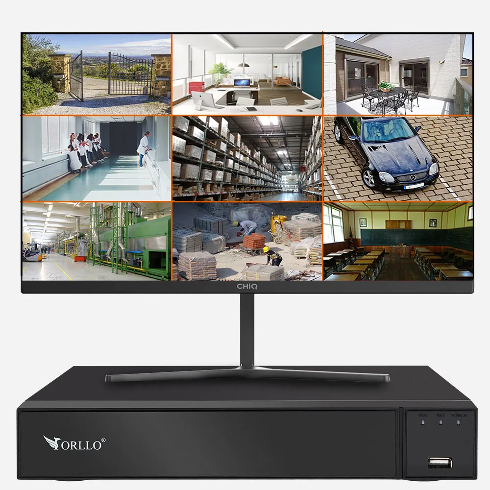 Rejestrator do Kamer Nagrywarka WiFi NVR AI WiFi ORLLO NVR1 CH9 + Adapter WiFi Vonets VM300-H