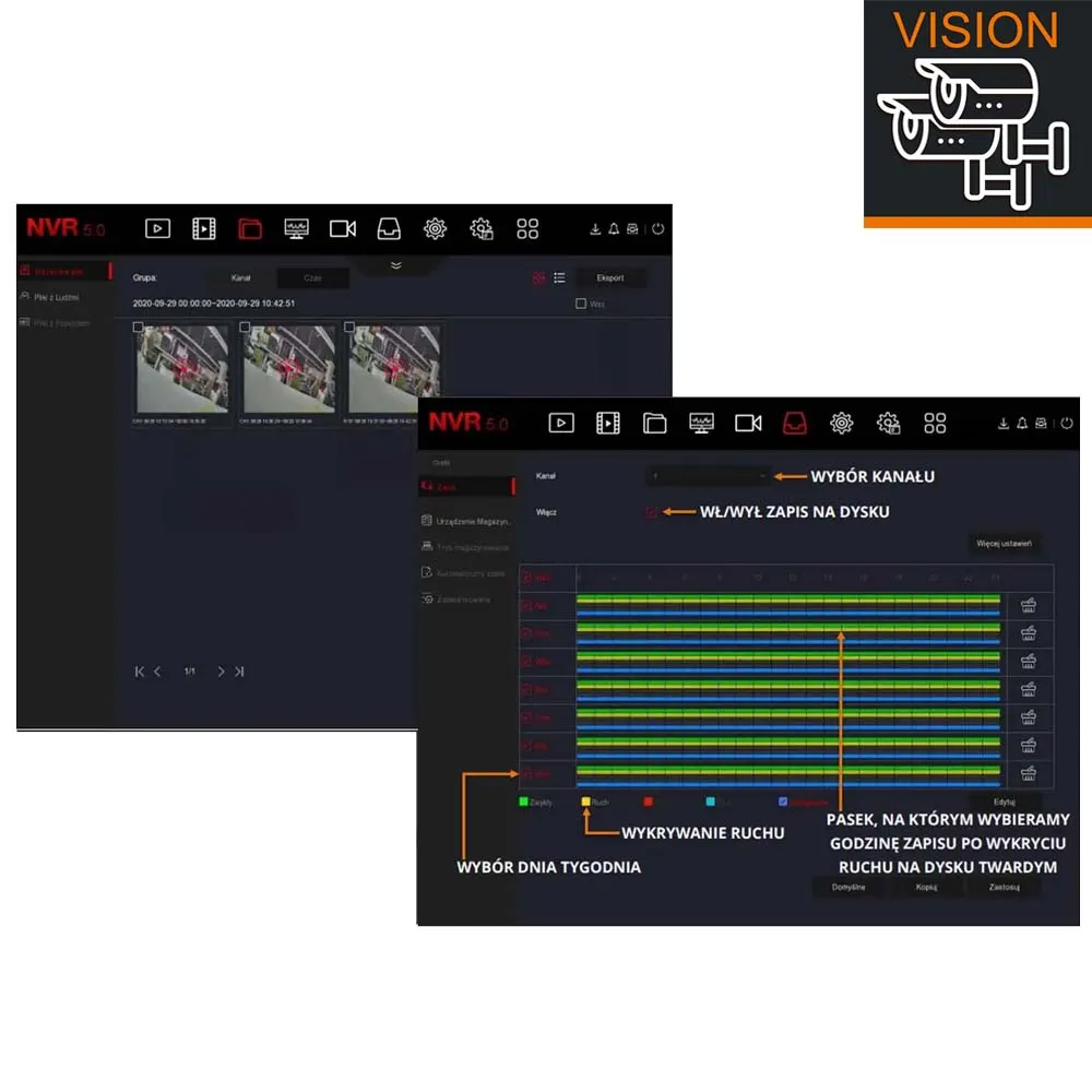 Rejestrator do Kamer Zestaw Nagrywarka NVR1 CH9 z Dyskiem Twardym 1Tb