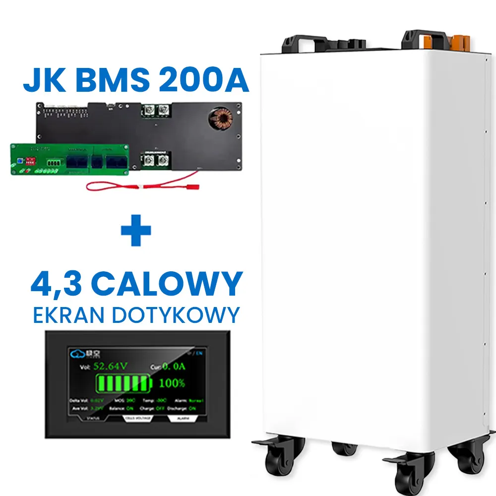 Obudowa Magazyn Energii DIY LiFePO4 BMS 15KWh OFF GRID
