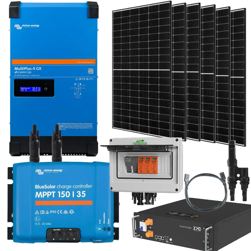 Off Grid Zestaw Fotowoltaiczny Magazyn Energii Inwerter Hybrydowy Victron Energy