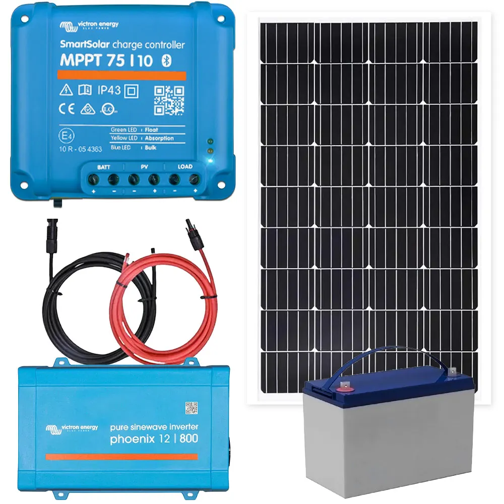 Off Grid Zestaw Fotowoltaiczny Magazyn Energii Przetwornica Panel Fotowoltaiczny Victron 75Ah