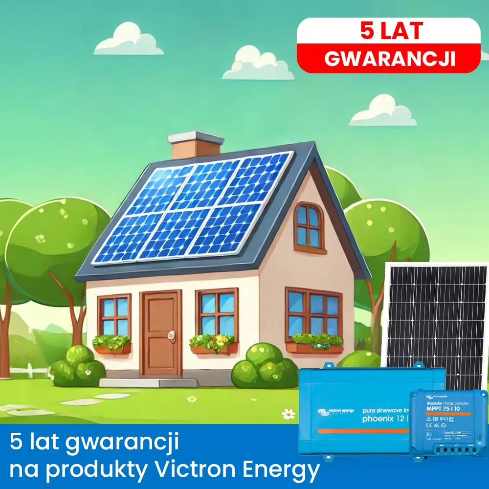 Off Grid Zestaw Fotowoltaiczny Magazyn Energii Przetwornica Panel Fotowoltaiczny Victron 75Ah