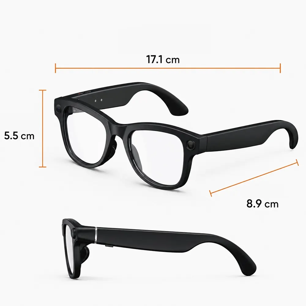 Inteligentne okulary AI Glasses AIMB-G2 z asystentem ChatGPT i kamerą 8 MP
