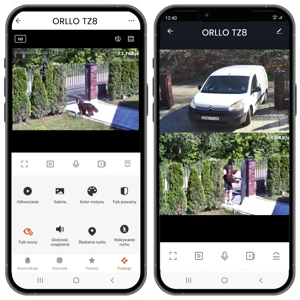 Kamera WiFi IP na Kartę SIM 4G Zewnętrzna Panel Solarny ORLLO TZ8 4K DUAL